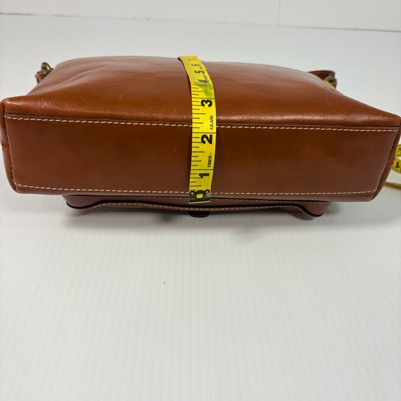 Patricia Nash Avellino Brown Full Grain Leather Adjustable Strap Crossbody Bag - Picture 13 of 16